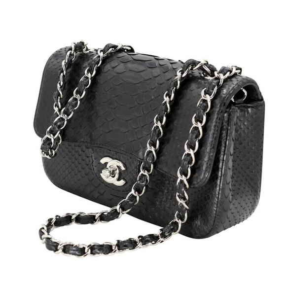 Chanel 2.55 Reissue Grail Mini Python Skin Leather Cross Body Bag CC-B0910P-0001 - Picture 3 of 12